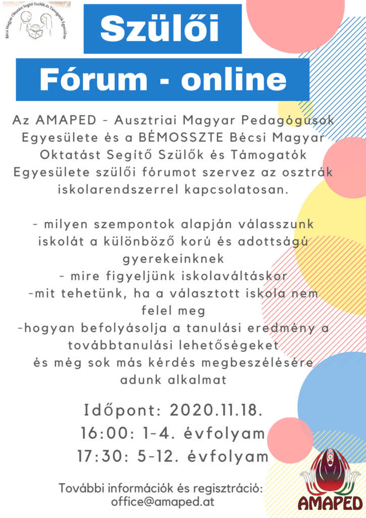 Szülői fórum – online