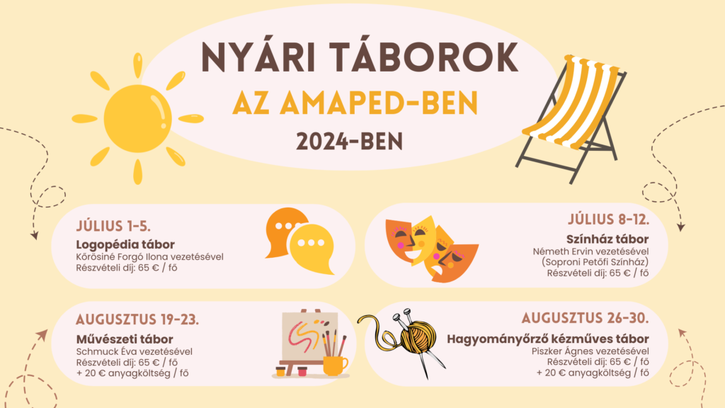 Nyári táborok az AMAPED-ban