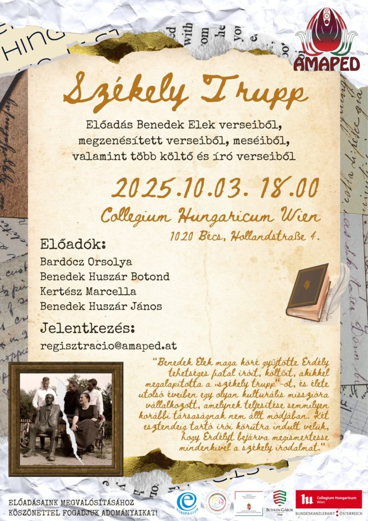 Székely Trupp – előadás Benedek Elek és más költők, írók műveiből