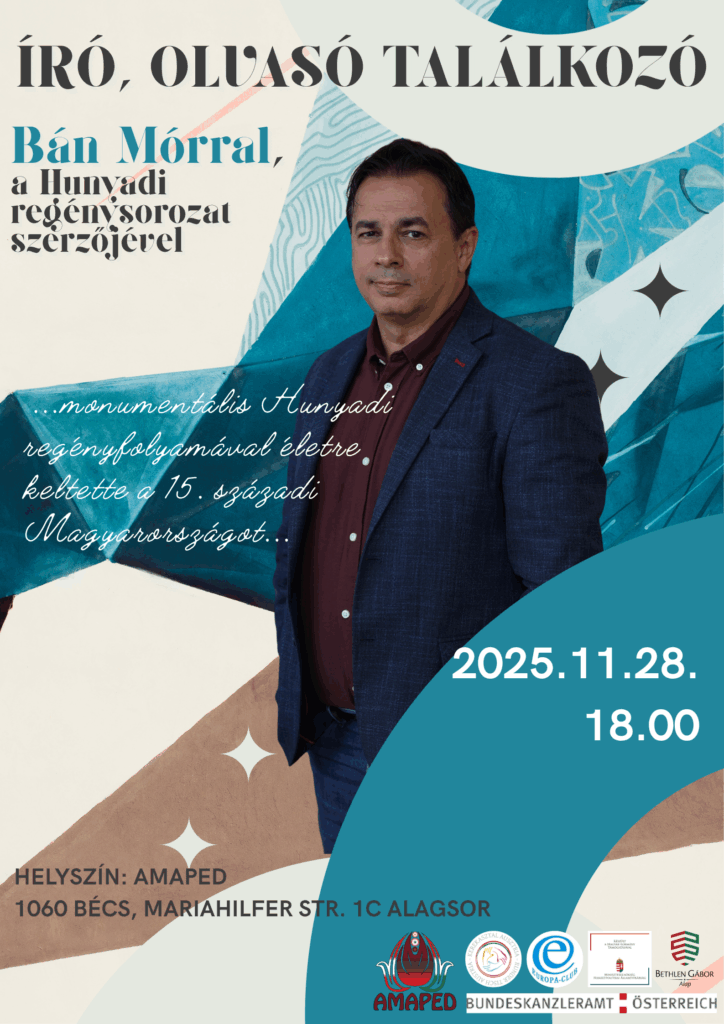 Író-olvasó találkozó Bán Mórral Bécsben!