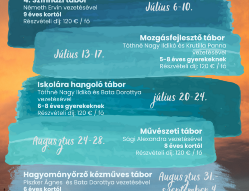 Nyári táborok az AMAPED-ben
