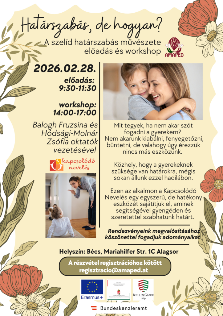 Határszabás a nevelésben – előadás és workshop