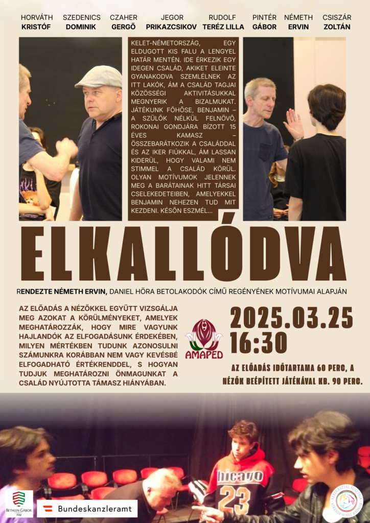 🎭 ELKALLÓDVA – Interaktív színházi előadás az AMAPED-ben! 🎭